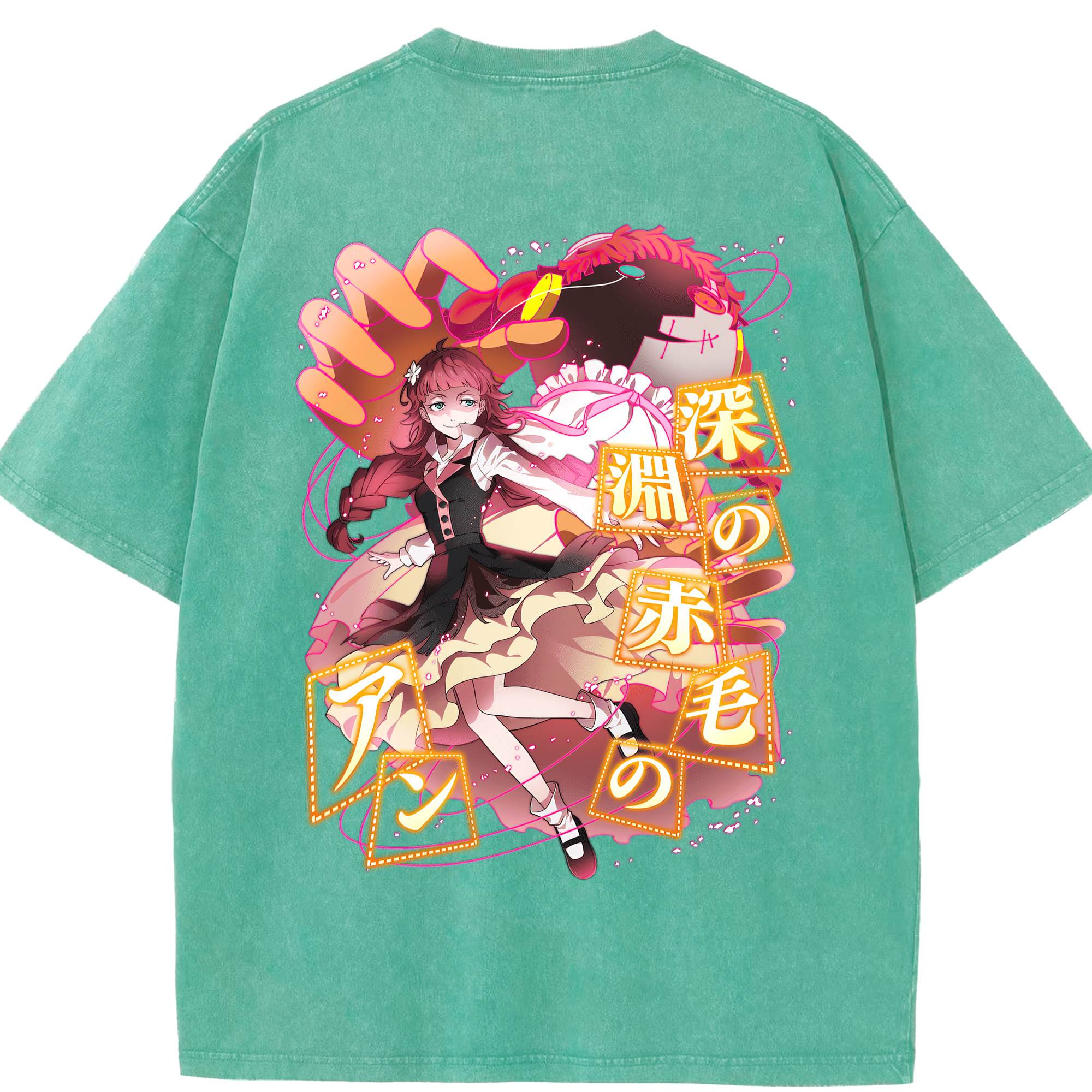（画像用） 文豪ストレイドッグス Bungo Stray Dogs 綿100% ヴィンテージ風 半袖Tシャツ（背面プリント）